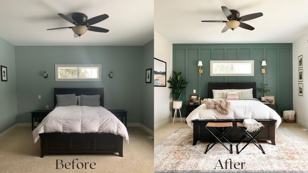 M's Master makeover - before and after
