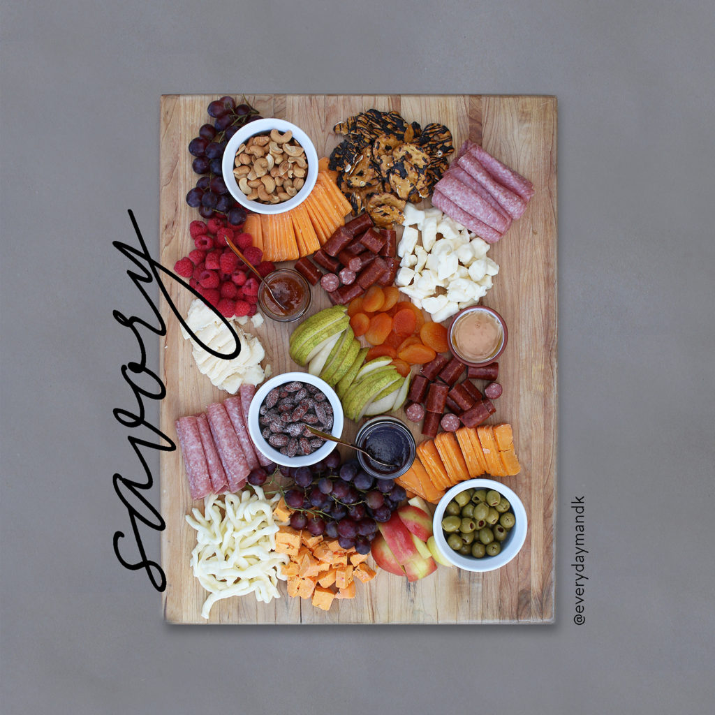 charcuterie board with Pagel's ponderosa dairy