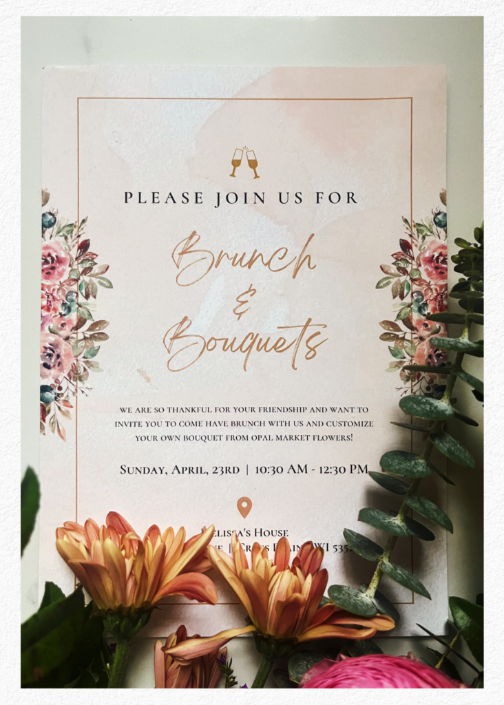 Brunch & Bouquets Invite